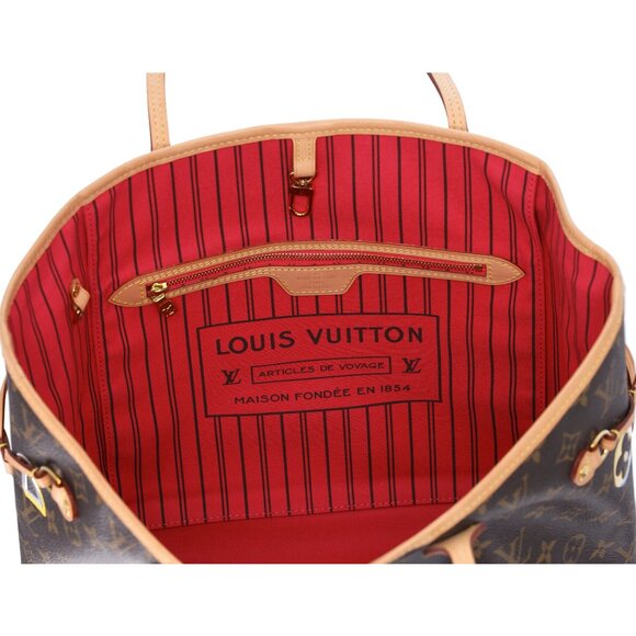 Louis Vuitton Neverfull MM Lovelock Love Lock Tote Bag M44364 Canvas - Picture 7 of 7